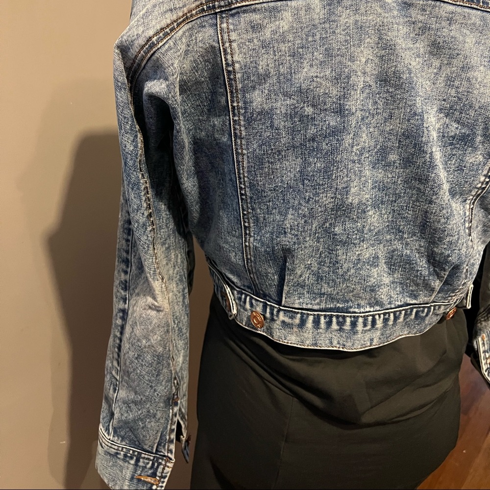 Cropped Denim Jacket - image 3